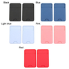 Silicone Business Credit Pocket Adhesive Mobile Phone Back Slot ID Bank Card Phone Pouch Phone Back Paste Sticker Card Holder