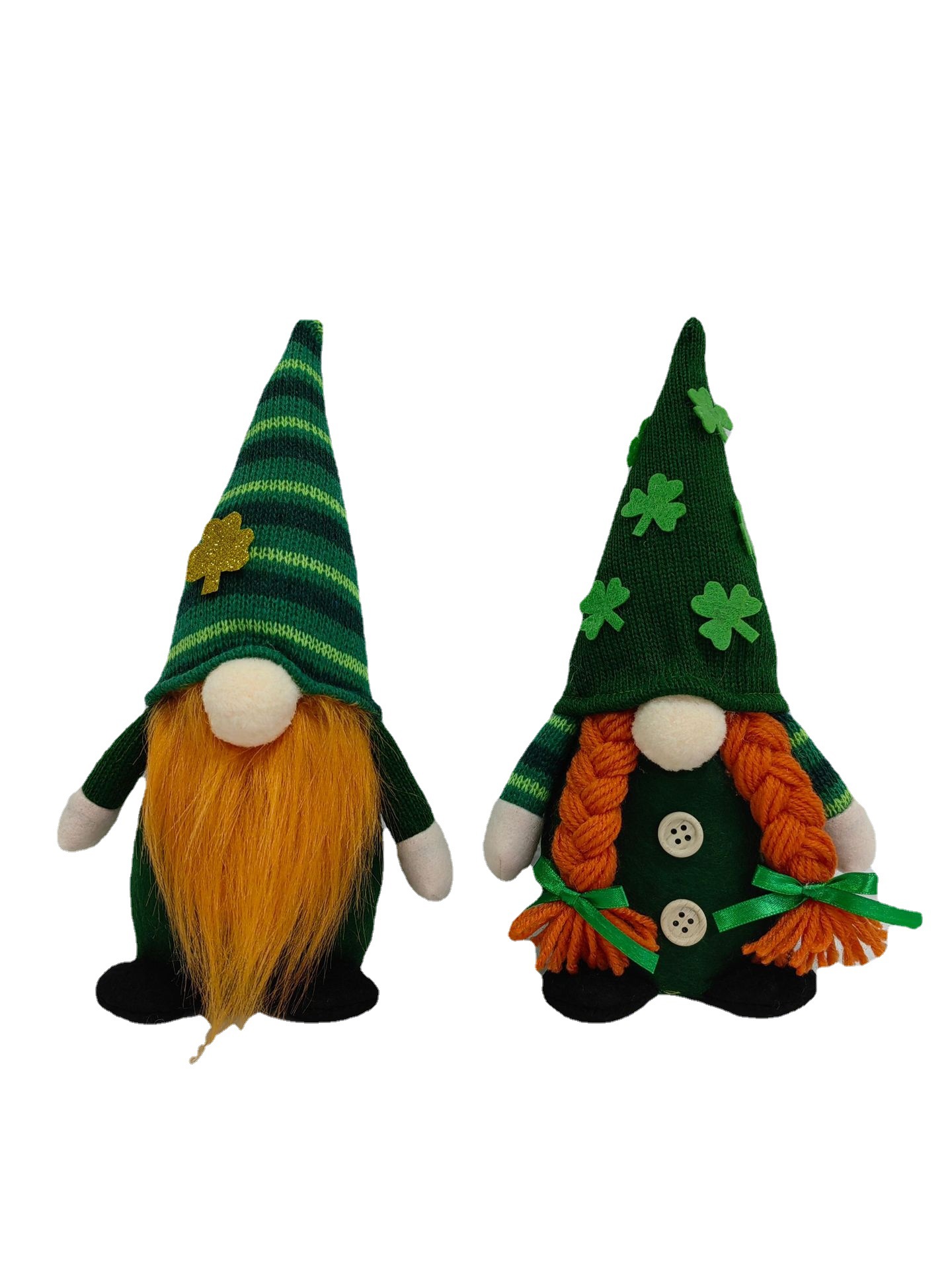 Irish St. Patrick's Day Trifolium Goblin Ornament Dwarf Faceless Doll Decoration