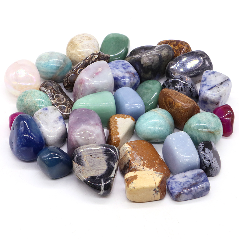  Top Natural Crystals Healing Polished Tumbled Gravel Stone Mineral Specime Gemstones Raw Aquarium Decoration Lots Wholesale