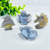 1PC Natural Agate Unicorn,Owl,Turtle,Penguin Natural Crystal，Mineral Collectible Specimen，Small Ornament Decor Art Carving