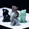 1pc Natural Crystal Wolf Statue. Made of Cupid Crystal. The Meditation Stone. Small Gifts for Home Decor