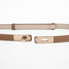 Thin Belt Women's Fashion Casual Accessories Luxury Design Girdle Korean Adjustable Metal Buckle Leather Women Waist Belt