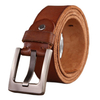 Belts Men High Quality Full Grain 100% Real Genuine Leather Natural Soft Strap Camel Girdle Brown Wide Luxury Cowboy 130 Cm