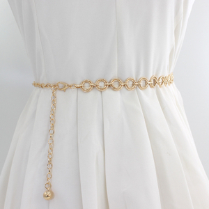 Metal Waist Chain Belt Women'S Gold Silver Waistband Hip Hop Style Waist Belts Dress Accessories 