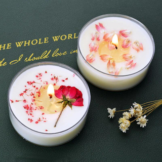 1Pc Mini Natural Plant Scented Nile Garden Aromatic Candle Low Temperature Handmade Candles Romantic Gifts Home Decoration