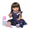 50CM Full Body Soft Silicone Popular Sweet Face Reborn Toddler Baby Girl Doll Birthday Christmas Gift High Quality Doll
