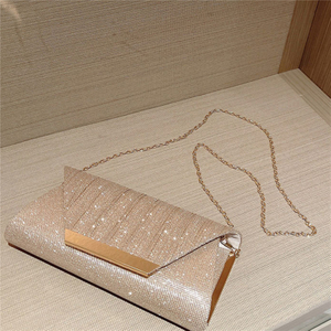  Exquisite Evening Bag Party Banquet Glitter Purse Lady Elegant Wedding Clutches Handbag Female Cocktail Chain Shoulder Bag