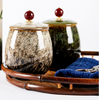  Kiln Change Ceramics Storage Sealed Jar with Cover Tea Caddy Home Tea Box Food Organize Box Candy Jar Decoration Storage Tank