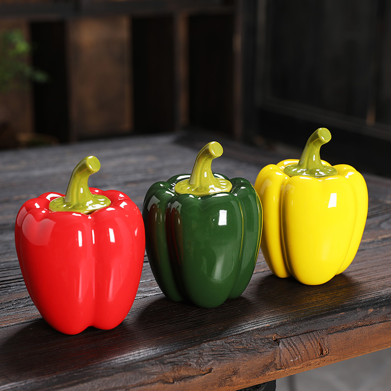 Simulation of Ceramic Sealed Jar Crafts Chili Tea Jar Snacks Storage Gift Bottle