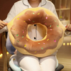 45/70cm Kawaii Plush Donut Pillow Cartoon Simulation Food Plush Toy Doll Chair Sofa Cushion Floor Mat Gift for Lovers Kids