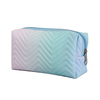 1PCS Women's PU Leather Gradient 3D Makeup Bag Travel Portable Wash Bag Cosmetics Portable Travel Storage Bag