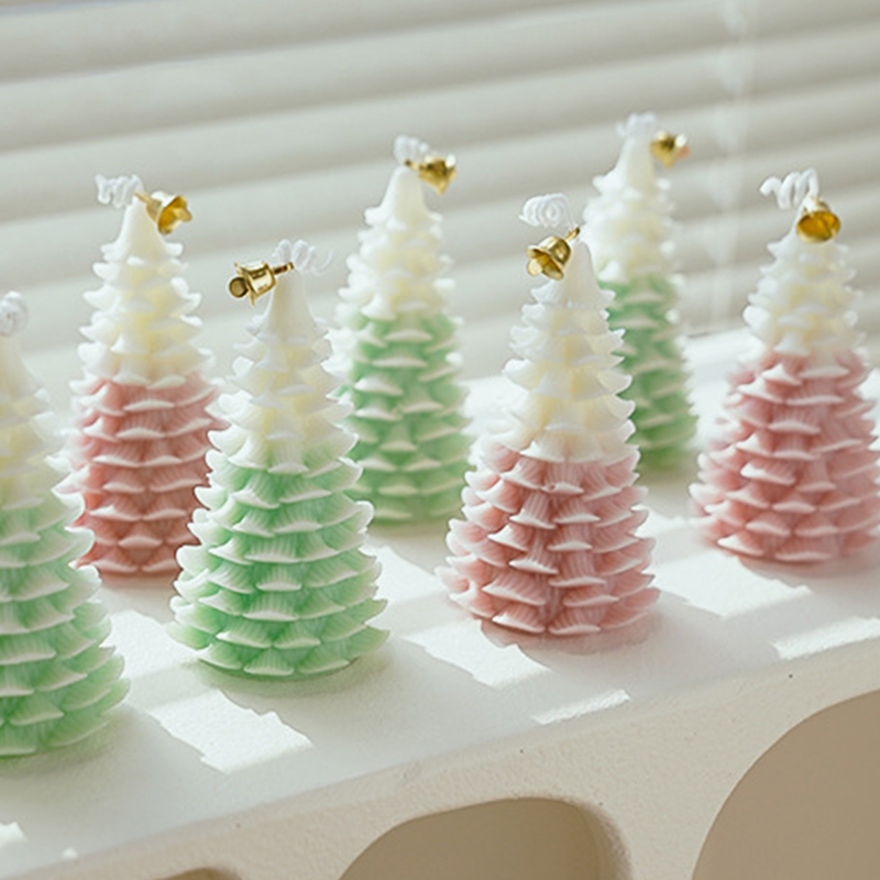 Creative Christmas Tree Aromatherapy Candle Soybean Wax Scented Candle New Year Navidad Party Gifts Xmas Home Decoration 2025