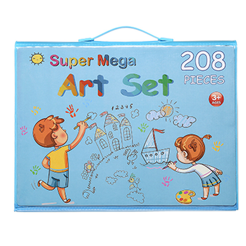 Deluxe Art Kit Supplies Portable Great Gift Painting Set For Kids 145 Pieces Drawing Art Sets in Durable Aluminum Case