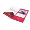 Customize Size Scratchproof Lamination Embossed Debossed Business Card Slot Paper File Document Presentation Folder