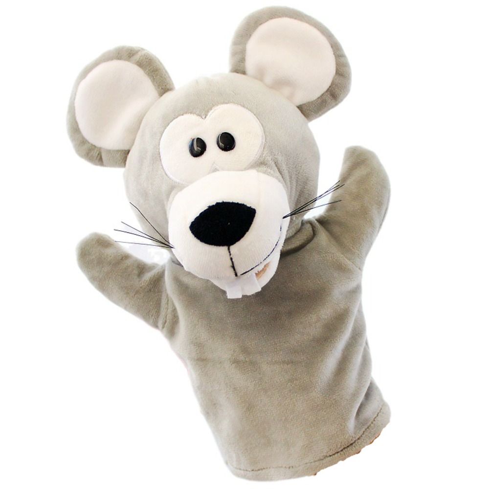 Stuffed Plush Animals Toys Hand Finger Story Puppet Kawaii Dolls Educational Baby Toys Lion Elephant Bunny Monkey Children GIft