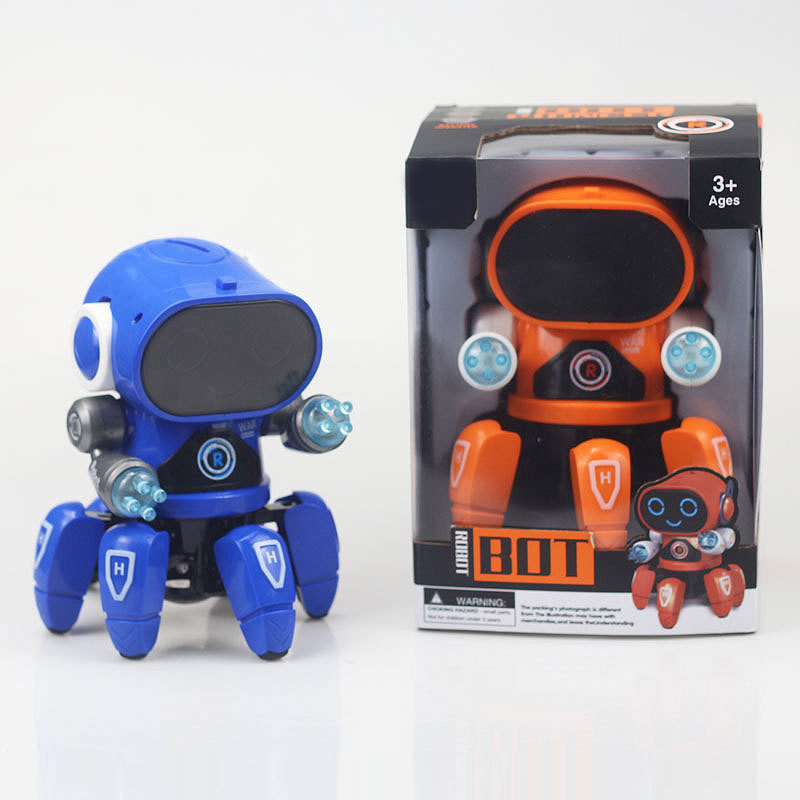 Dancing Electric Claw Fish New Products 6 Robot Light Music Child Boy Hot Toys