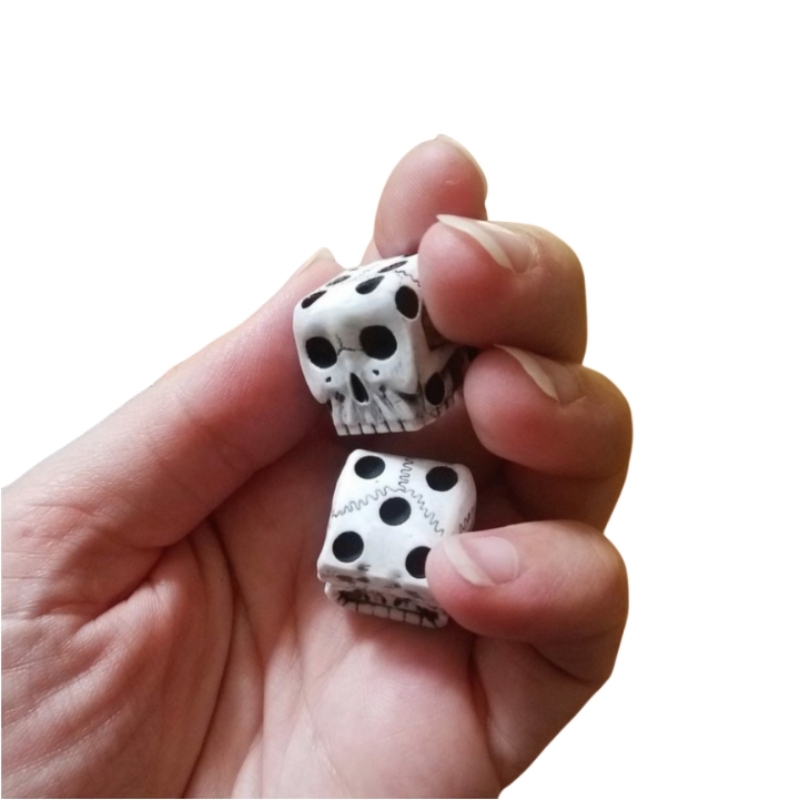 Halloween Dice Set White Skull Game Novel Casual Toys Dungeons And Dragons Sports And Entertainment Role Playing Board Game