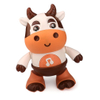 Electric Dance Cow Doll Movable with Music Light Noisy Cattle Toys Plastic Interactive Cow Toy Smooth for Children Birthday Gift