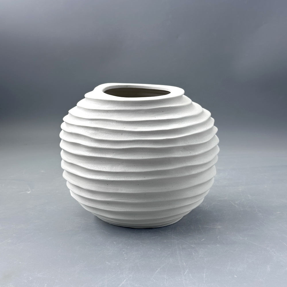 Creative Plain Ceramic Vase Table Top Decoration Flower Vase Exquisite Ceramic Crafts