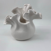 Nordic Creative White Ceramic Moon Vase, Living Room, High End Light Luxury Decoration Vase