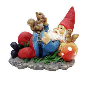  Garden Ornament Dwarf Resin Crafts Gnome Statue Old Man Christmas Gift Resin Ornament Fairy Garden Figurines Decoration