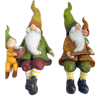 Cute Dwarf Elf Resin Flower Pot for Courtyard Lawn Outdoor Garden Villa Balcony Kindergarten Decoration Landscaping Ornaments