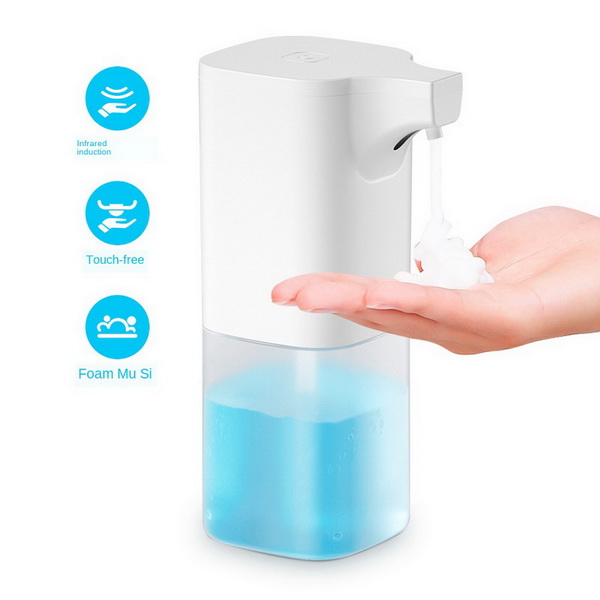 No Touch Transparent Plastic Bottle Auto Hand Wash Automatic Foam Induction Soap Dispenser 