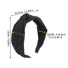 Wide Top Knot Hair Bands For Women Headdress Solid Color Cloth Headband 