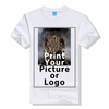 Men Casual Cotton Tshirt DIY Your OWN T Shirt Custom Printed Design Pictures