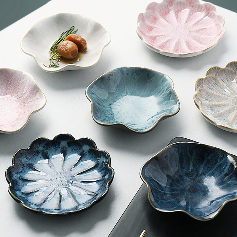 1PC Originality Ceramics Plate Flavor Small Dish Seasoning Dish Food ...