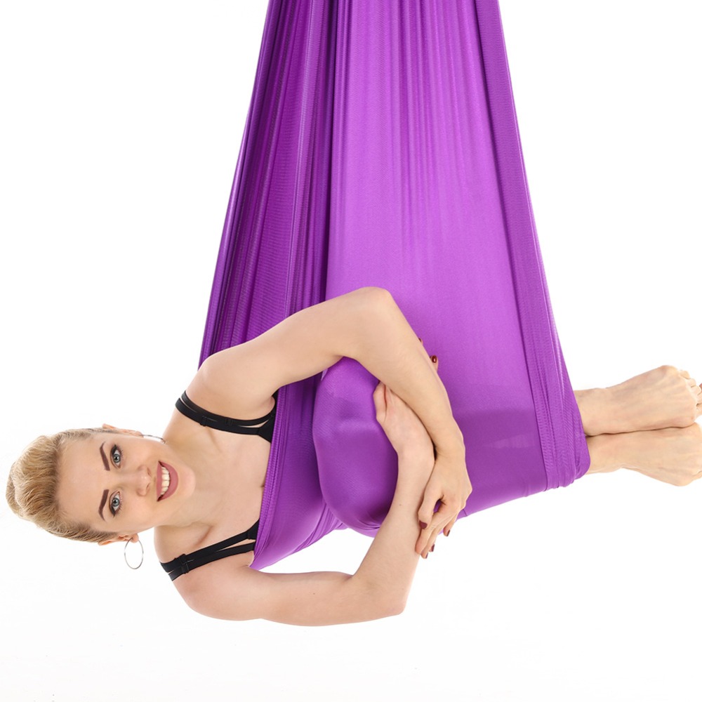 4*2.8m GYM Home Fitness Nylon Aerial Yoga Hammock Anti-Gravity Swing Pilates Yoga Belt Body Building Shaping 16 Colors