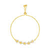 Elegant Inlaid Rhinestone Korean Bracelets Gold Colour Flower Charm Bracelet For Women Fashion Jewelry Accessories Party Gifts