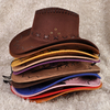 2024 New Custom Design High Quality 100% Leather Cowboy Hats Wholesale Price Men Cowboy Hats