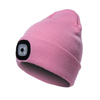 LED Beanie Flashlight Hat Unisex USB Rechargeable Hands Free 4 LED Headlamp Cap Winter Knitted Night Lighted Hat Beanie