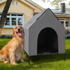  Steel Frame Elevated Dog House Pet Shelter With Waterproof Cove Door For Small Medium Dogs