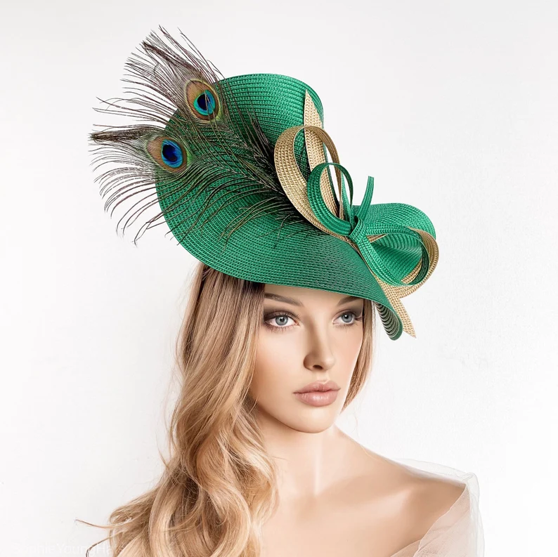 Church Hats Kentucky Derby Hats Party Fascinator Banquet Satin Cloth Sun Hats For Women Wedding