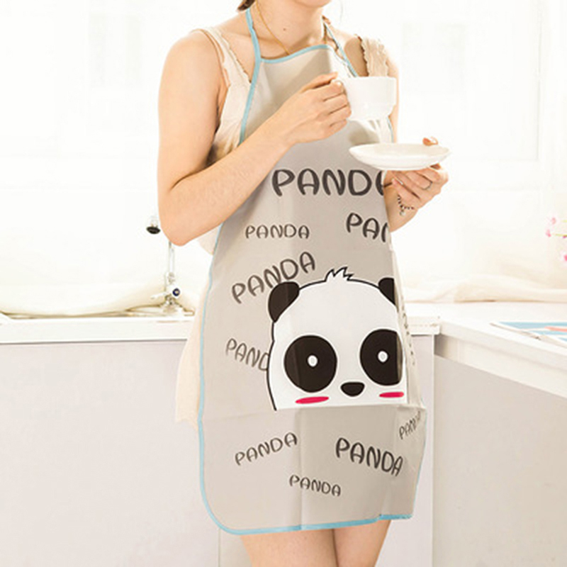 Kitchen Cooking Waist Bib Creative Women Apron BBQ Household Lovely Cartoon Sleeveless Waterproof Anti-oil Aprons New