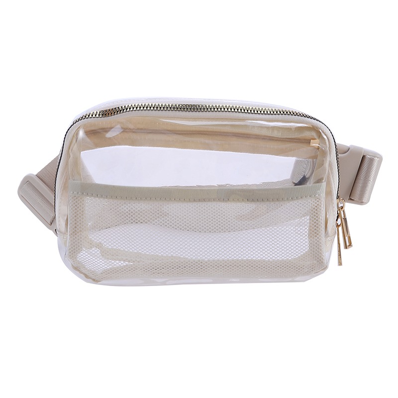 Clear Fanny Pack Belt Bag For Women Men Transparent Waist Pouch With Adjustable Strap Chest Bags For Workout Shopping Travel New