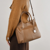 100% Cowhide Genuine Leather Tote Handbags For Women 2024 Trend Designer Large Capacity Ladies Shoulder Crossbody Bags