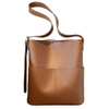 Women Leather Bucket Bag Multi Pocket PU Crossbody Bag Versatile Shoulder Tote Bag Satchel Hobo Bag Outdoor Travel Bag