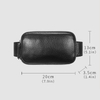 Leather Waist Pack Fanny Bag for Men Women Outdoor Travel Sports Running Walking Hiking Slim Cell Phone Purse Waist Wallet Pouch