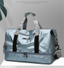 Large Capacity Women Gym Bags Pearlescent Sports Fitness Training Handbag With Shoes Pocket Waterproof Yoga Travel Duffel Bag