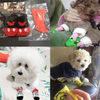 2024 4pcs Warm Puppy Dog Shoes Soft Breathable Pet Knits Socks Cartoon Anti Slip Skid Socks for Small Dogs
