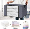 Foldable Closet Storage 6 Grids Basket Box Wardrobe Organizer Hot Sale Washable Fabric Clothes Storage Boxes