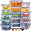 20 Pcs Set Leakproof Heating Refrigeration Pp Plastic Food Storage Container Home with Airtight Lid