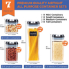 Best Selling Airtight Transparent 7PCS Food Storage Container with Lid Food Storage & Container Cereal Food Storage