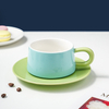 250ml Minimalist Colorful Ceramic Mugs Coffee Tea Afternoon Dessert Cups Creative Drinkware Cafe Office Home Restaurant Gift