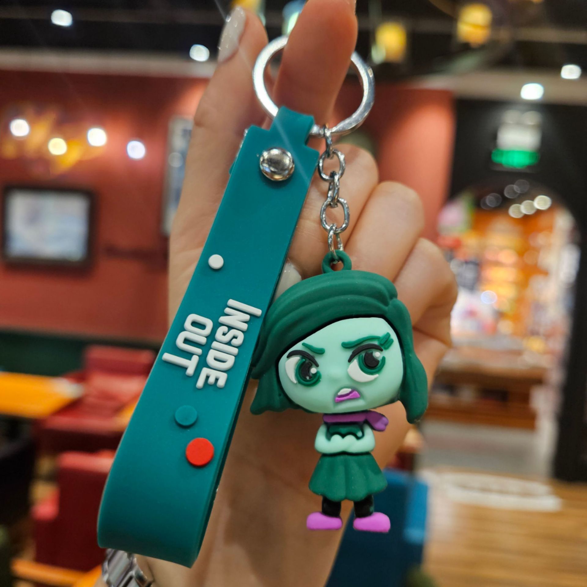 3D Cartoon Inside Out 2 Keychain Pendant Personality Creative Soft Glue Doll Cross-Border Sales Small Pendan