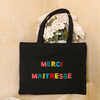 A Great Mistress Is Hard To Find Impossible To Forget Canvas Tote Bag Thank You Mistress Reusable Shopping Bags End of Year Gift