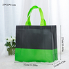 New Foldable Shopping Bag Reusable Tote Pouch Folding Travel Shopper Bag Patchwork Color Fabric Non-Woven Eco Shopping Bags